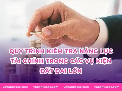 Quy trình kiểm tra năng lực tài chính trong các vụ kiện đất đai lớn